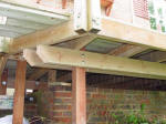 Bearers and newels in view for this raised deck