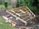 A narrowing deck sub frame.
