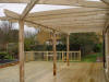 Large Pergola over patio deck